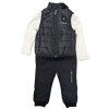 G11321TOD: Boys Quilted Gilet, Top & Jog Pant Outfit (2-4 Years)